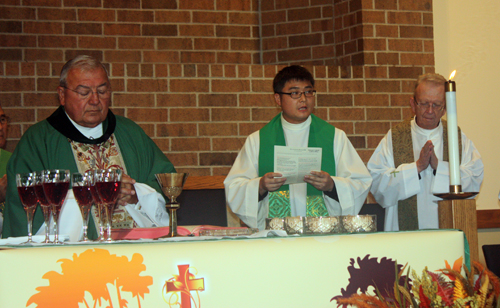 Asian Catholic Mass priests