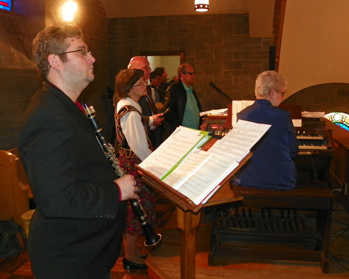Choir at Mass at St Barbara Church