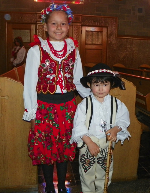 Polish costumes at St Barbara Church