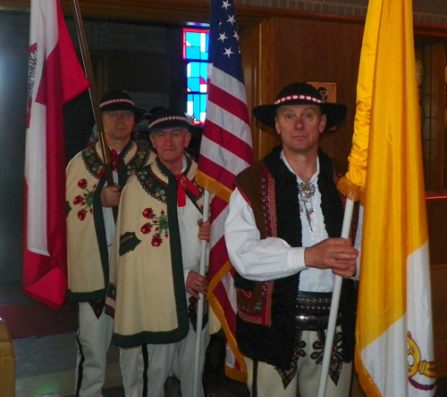 Polish costumes at St Barbara Church