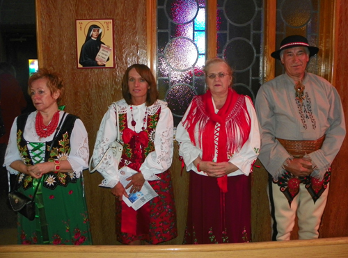 Polish costumes at St Barbara Church