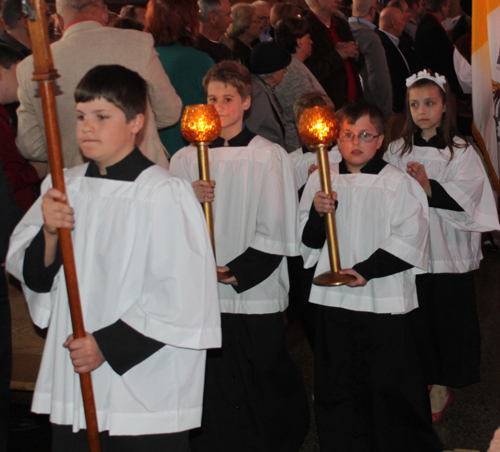 Processional into St Barbara Church 