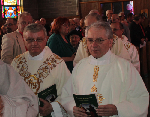 Processional into St Barbara Church 