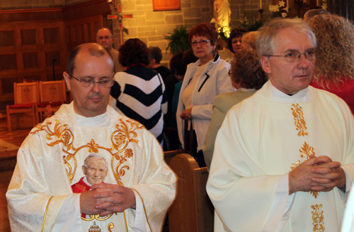 Recessional procession at St Barbara Church