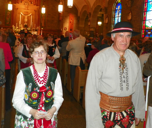 Recessional procession at St Barbara Church