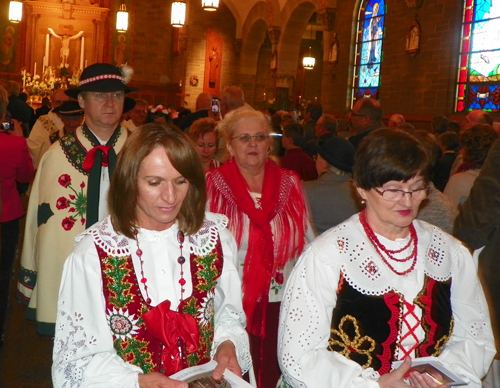 Recessional procession at St Barbara Church