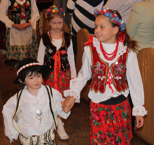 Recessional procession at St Barbara Church