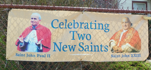 Saints Pope John XXIII and John Paul II banner