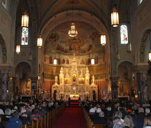 Mass Mob crowd at St. Casimir