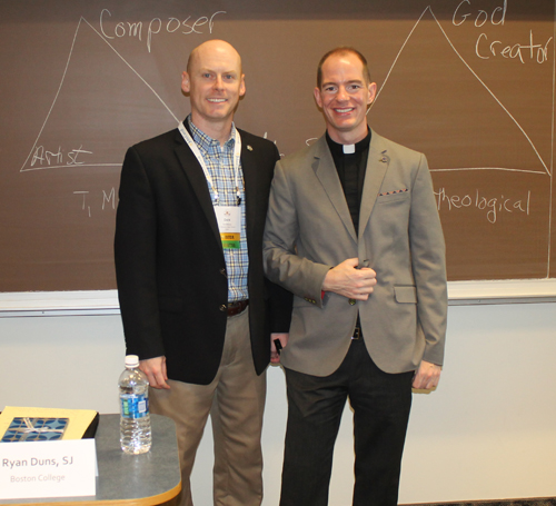 Dan Malone and Rev. Ryan Duns S.J.