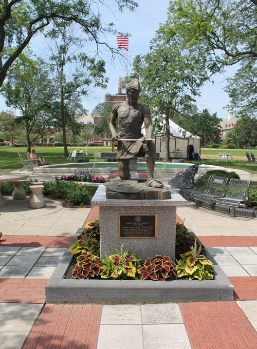 St Ignatius Loyola statue at John Carroll University