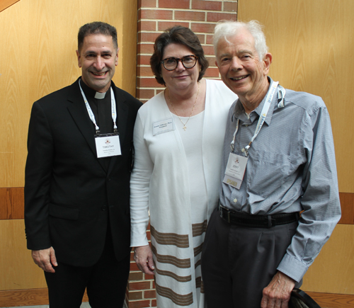 Father Timothy P. Kesicki, SJ,, Jeanne Colleran and Gerald F. Cavanagh, S.J.