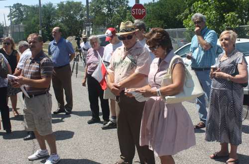 Crowd at St Casimir Church