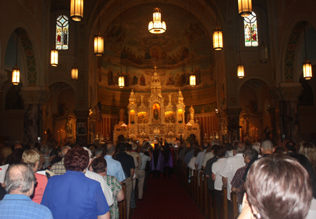 Inside St Casimir Church in Cleveland Ohio