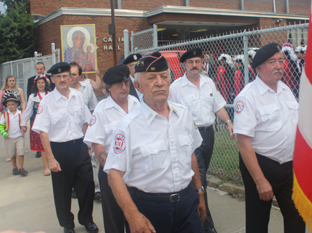 Procession into St Casimir Catholic Church in Cleveland as it reopened