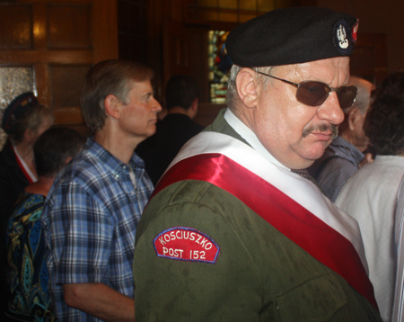 The Recessional procession after the first Mass at the newly reopened St Casimir Catholic Church