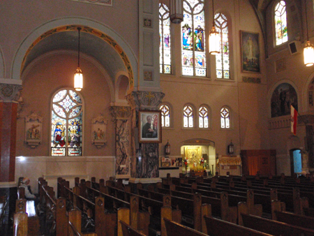 Inside St Casimir Church in Cleveland