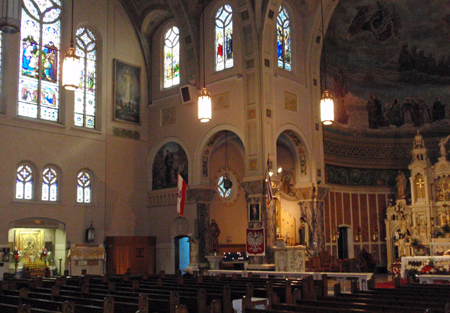 Inside St Casimir Church in Cleveland