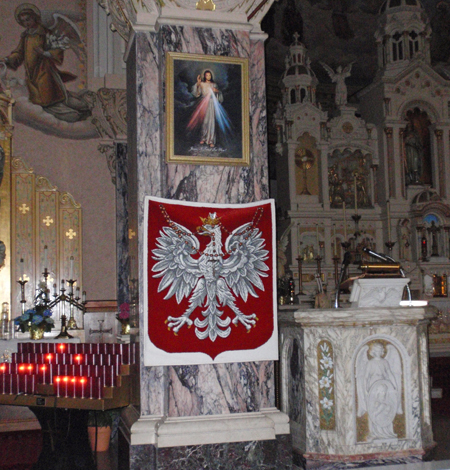 Polish Eagle Inside of St Casimir Church in Cleveland