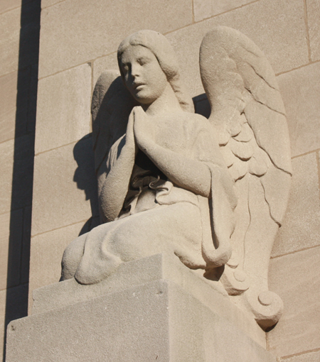 Angel statue at St. Colman Catholic Church