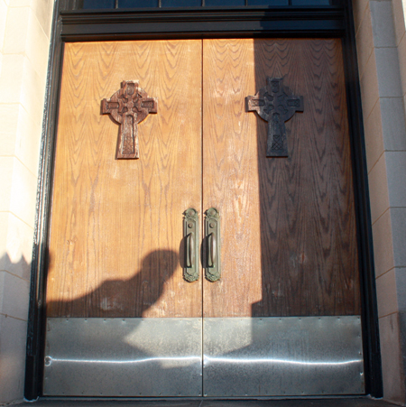 Doors at St. Colman Catholic Church
