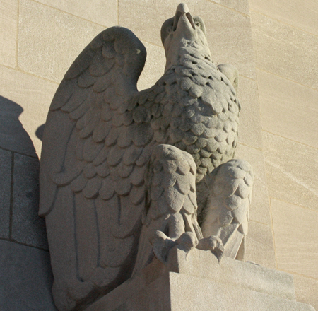 Eagle statue at St. Colman Catholic Church