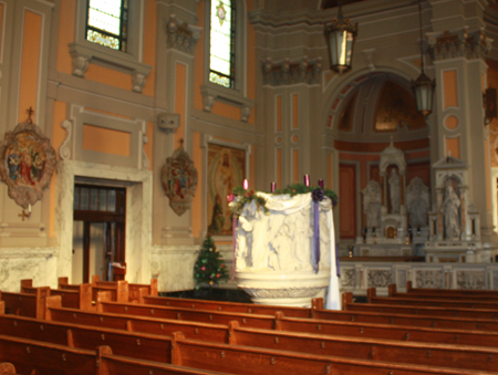 Pulpit at St Colman Catholic Church