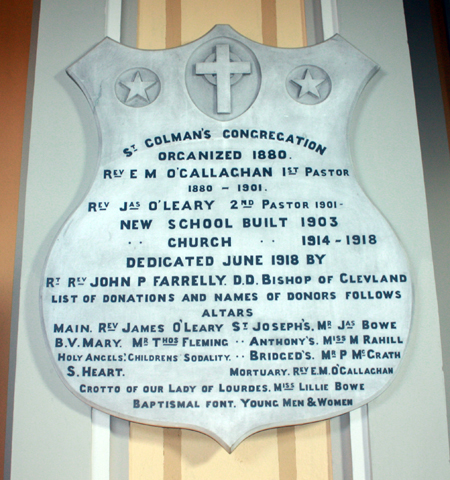 St Colman Catholic Church Shield
