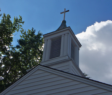 Steeple of St.Joan of Arc Catholic Church - Chagrin Falls Ohio