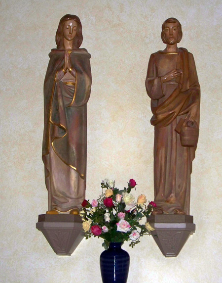 Mary and Joseph at St.Joan of Arc Catholic Church - Chagrin Falls Ohio