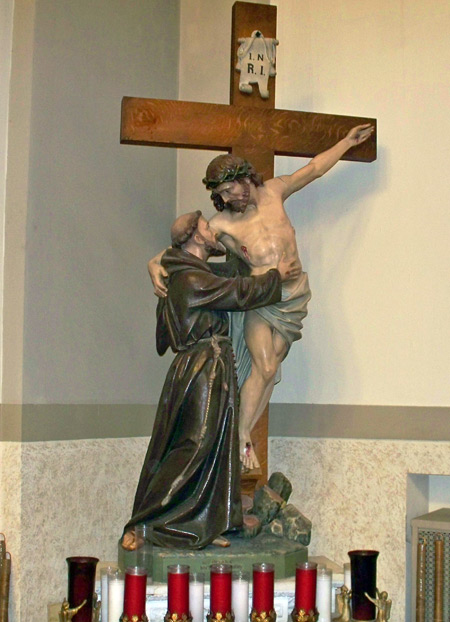 Cross at St. John Cantius Church in Tremont in Cleveland