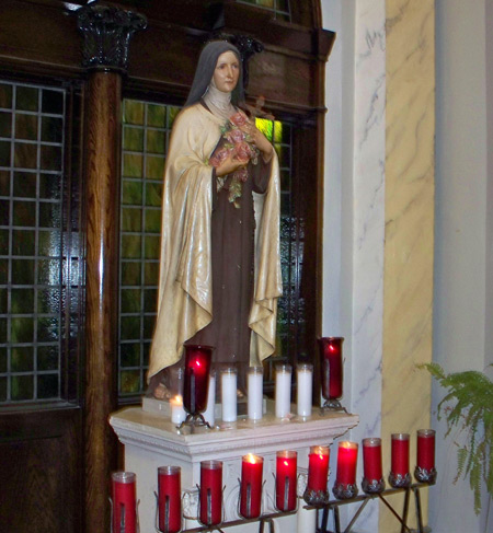 Statue of Mary at St. John Cantius Church in Tremont in Cleveland