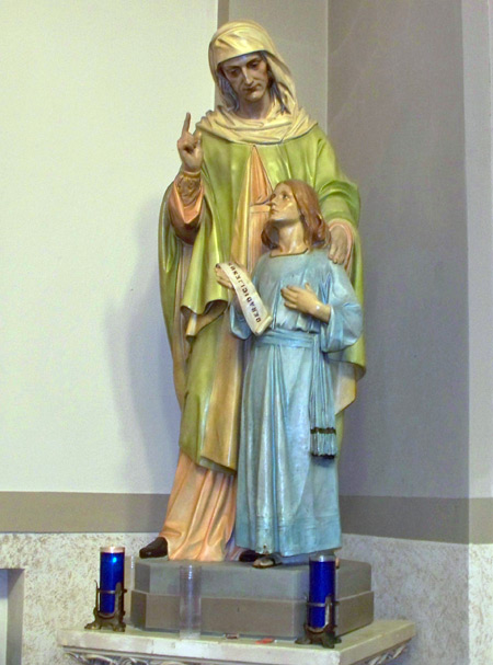 Statue at St. John Cantius Church in Tremont in Cleveland