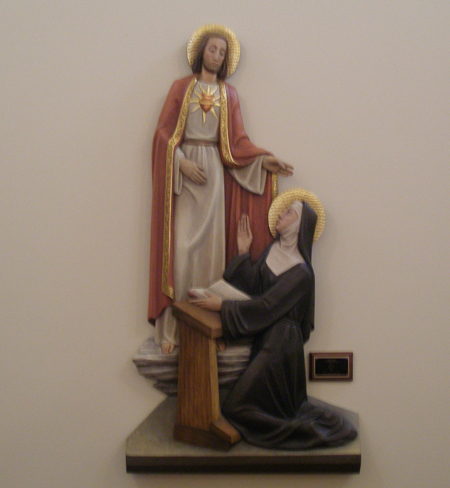 Saint Margaret Mary statue