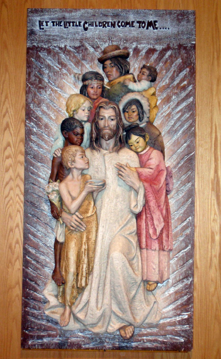 Jesus and Children - Saint Patrick Church - West Park Cleveland