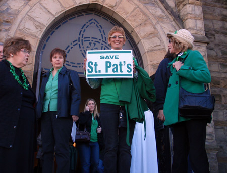 Save St Pat's sign