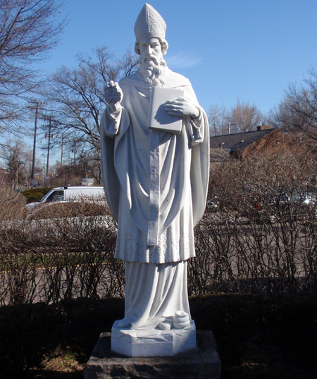 St Patrick statue - Saint Patrick Church - West Park Cleveland