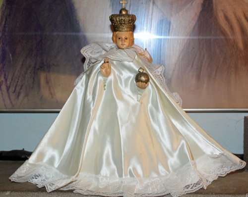 The Hanson Family's treasured statue of the Infant of Prague