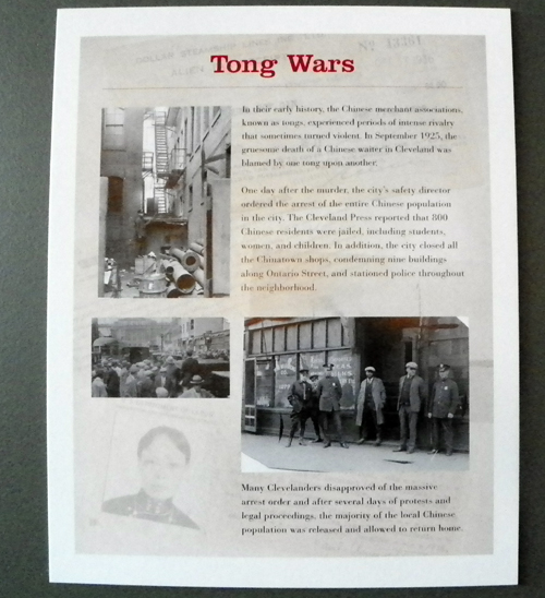 Faces of Chinatown exhibit - Tong Wars