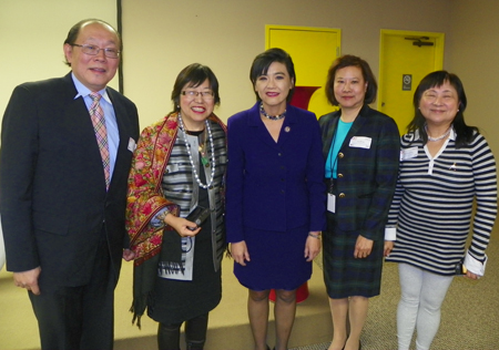 Y.Ray Hing, Margaret Wong, Judy Chu, Judy Wong and Barbara Hing