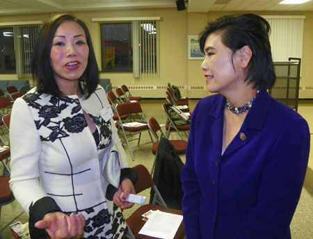 Vanni Wang and Judy Chu