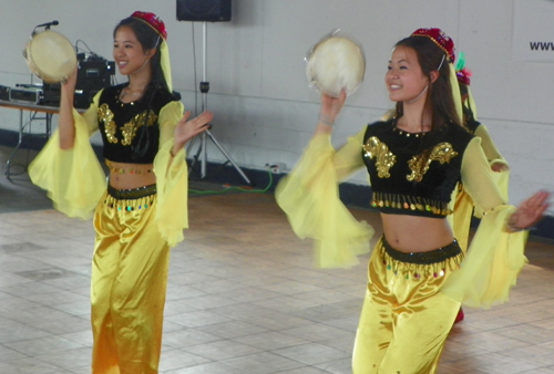 Dance from Northwest China nicknamed the Tambourine Dance 