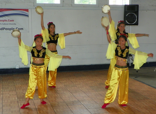 Dance from Northwest China nicknamed the Tambourine Dance 