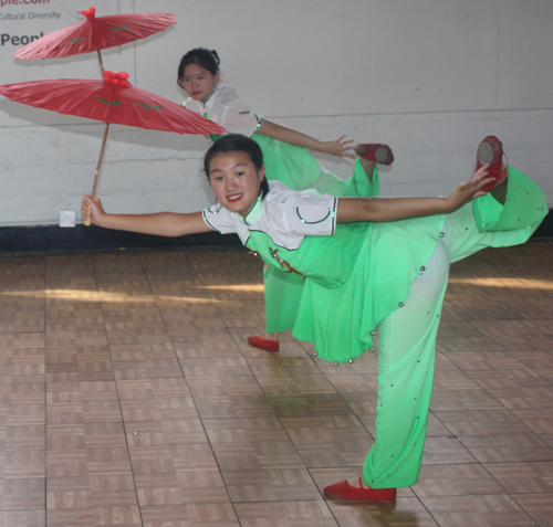 Umbrella Dancers from Cleveland Contemporary Chinese Culture Association