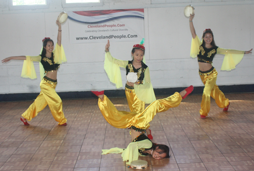 Dance from Northwest China nicknamed the Tambourine Dance 
