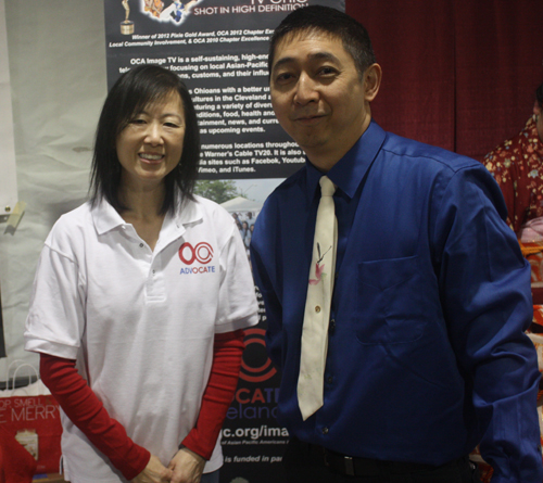 Debbie Yue and Johnny Wu from the Cleveland Asian Festival