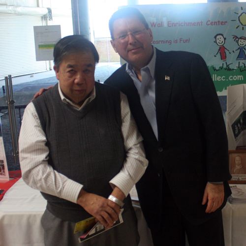 Donald Chan and Joseph at the Cleveland Asian Festival booth