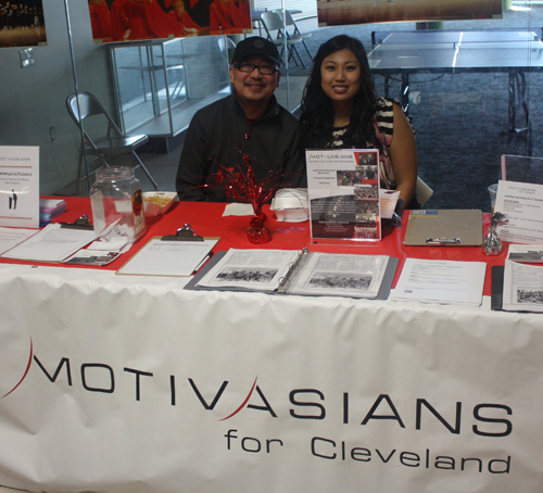 Membership coordinator Alex Alarcon and Irene Yee of MotivAsians for Cleveland