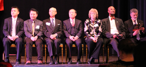 Cleveland Mayor Frank Jackson and other dignitaries