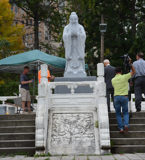 New Confucius Statue Cleveland Chinese Cultural Garden